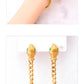 Snake Artificial Gemstones Bracelet/Earrings [304 Stainless Steel,18K Gold Plated]