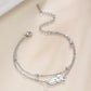 Cat Double Chain Bracelet [Stainless Steel]