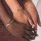 Flat Snake Chain Bracelet [ Stainless Steel, 14K Gold Plated]