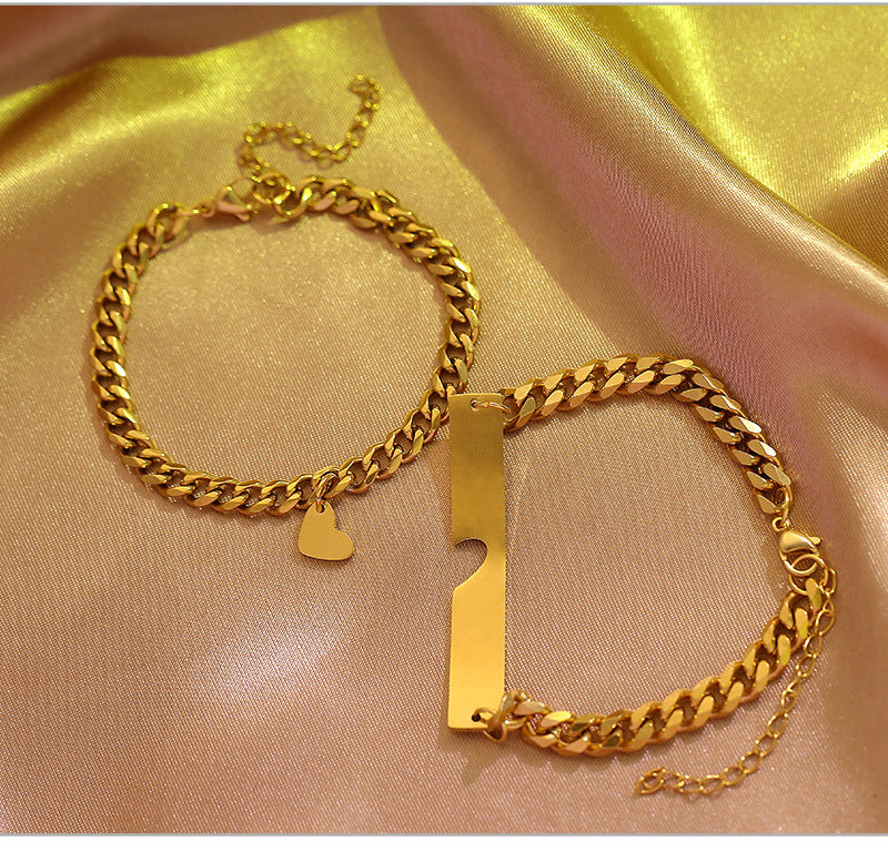 Love Couple Bracelet [Stainless Steel]