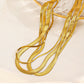 Snake Chain Necklace [304 Stainless Steel,18K Gold Plated]