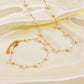 Freshwater Pearl Bracelet/Anklet/Necklace [304 Stainless Steel,14K Gold Plated]