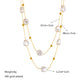 French Style Irregular Pearl Plating Necklace [304 Stainless Steel,18K Gold Plated]