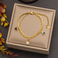 Star/Heart Shape Acrylic Bracelet/Necklace [304 Stainless Steel,18K Gold Plated]