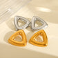 Triangle Earrings [304 Stainless Steel,18K Gold Plated]