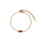 Rectangle  Zircon Bracelets [201,304 Stainless Steel,18K Gold Plated]