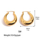 Mix Design Earrings [304 Stainless Steel,18K Gold Plated]