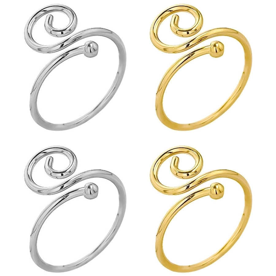 Swirl Ring [304 Stainless Steel, 18K Gold Plated]