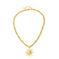 Sun Necklace [304 Stainless Steel,18K Gold Plated]