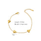 Heart Shape Bracelet/Necklace [304 Stainless Steel,18K Gold Plated]