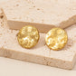 Round Style Sun Moon Earrings [304 Stainless Steel,18K Gold Plated]