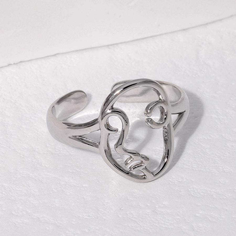 Human Face Ring [Stainless Steel]