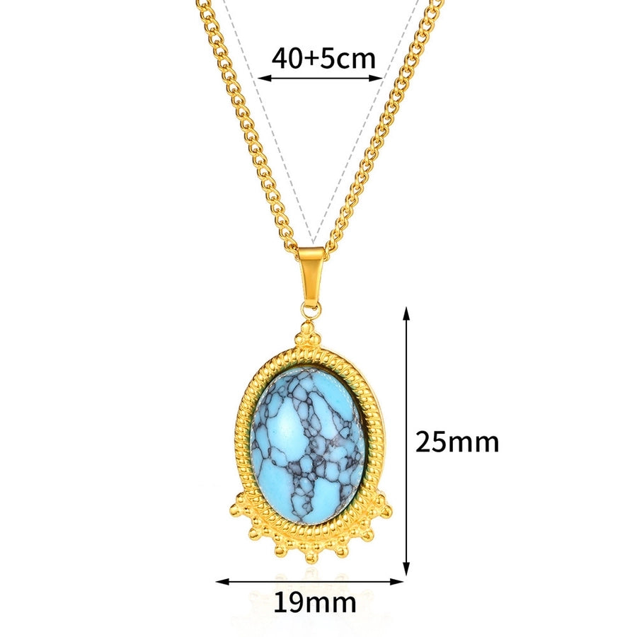 Jewelry Bohemian Round 304 Stainless Steel Plating Pendant Necklace