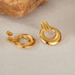 Geometric Earrings [304 Stainless Steel,18K Gold Plated]