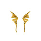 Gold Wings Butterfly Earrings [304 Stainless Steel,18K Gold Plated]