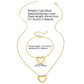 Heart Shape Hollow Jewelry Set [304 Stainless Steel,18K Gold Plated]