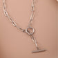 Toggle Necklace Paperclip Chain[304 Stainless Steel]