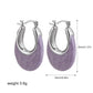 Retro Oval Earrings [201 Stainless Steel]