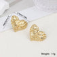 Heart Shape Stud Earrings [304 Stainless Steel]