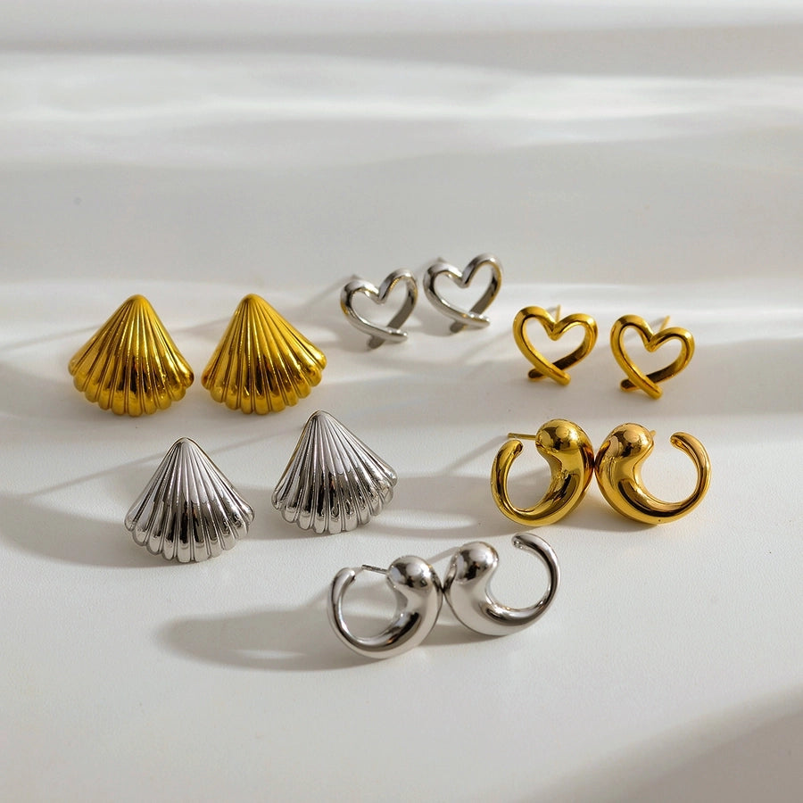 Modern Style Earrings [304 Stainless Steel,18K Gold Plated]