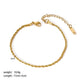 Various Styles Chain Bracelets [201 Stainless Steel,18K Gold Plated]