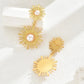 Mix Design Drop Earrings [201 Stainless Steel,18K Gold Plated]