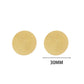 Flat Round Earrings [304 Stainless Steel, 18K Gold Plated]