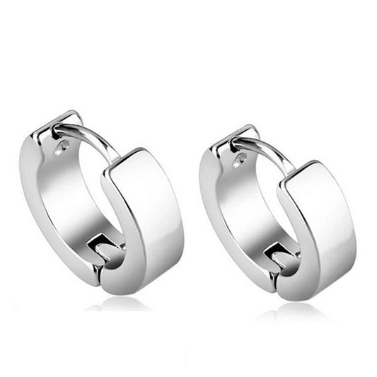 0.8 Thickness Hoop Earrings [Stainless Steel]