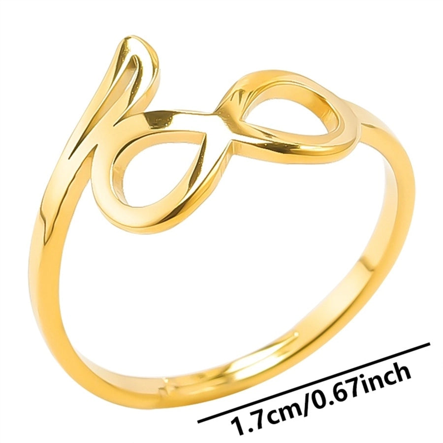 Infinity Ring [304 Stainless Steel 18K Gold Plated]