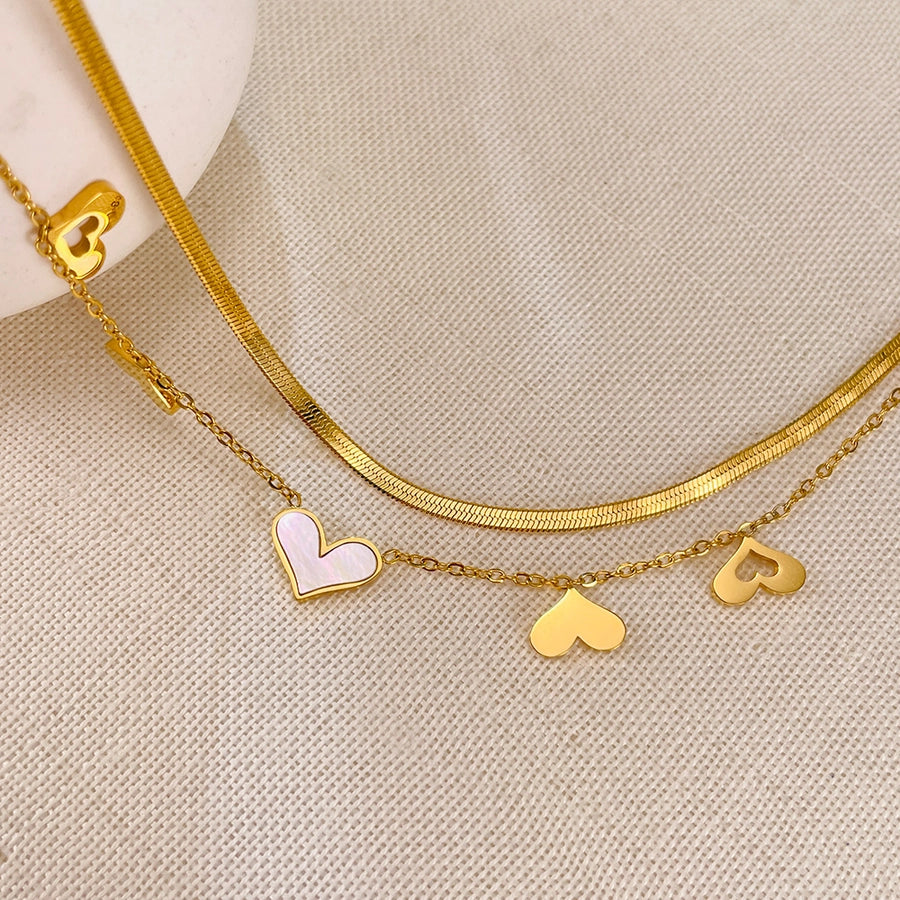 Heart Shape Acrylic Anklet [304 Stainless Steel]