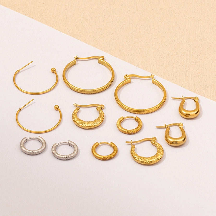 Modern Style Irregular Earrings [304 Stainless Steel,18K Gold Plated]