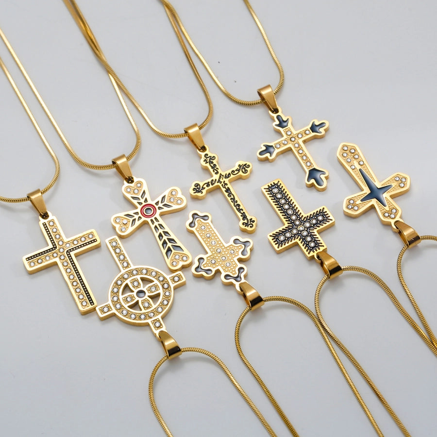 Cross Necklace [304 Stainless Steel]