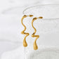 Irregular Drop Earrings [304 Stainless Steel,16K Gold Plated]