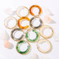 Circle Multicolor Earrings [304 Stainless Steel,18K Gold Plated]