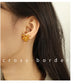 Flower Earrings [304 Stainless Steel,18K Gold Plated]