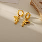 Mix Beach Designs Earrings [304 Stainless Steel,18K Gold Plated]