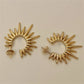 Sun Earrings [304 Stainless Steel,18K Gold Plated]