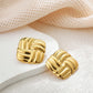 Mix Designs Earrings [Stainless Steel,18K Gold Plated]