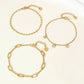 Chain Bracelet Sets [304 Stainless Steel,18K Gold Plated]