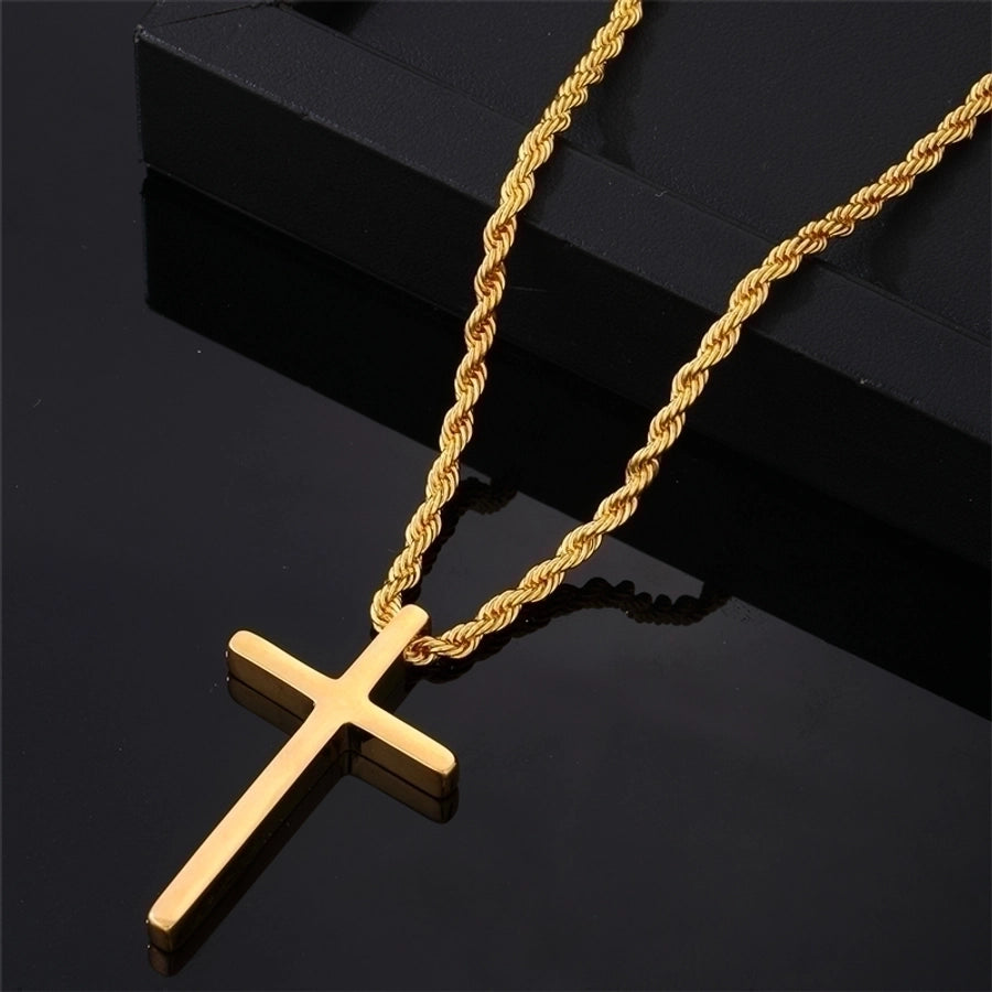 Cross Pendant Neckace [304 Stainless Steel]