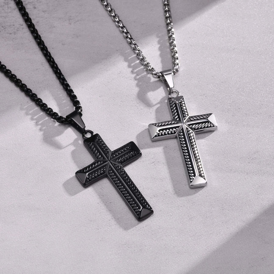 Cross Pendant Necklace [304 Stainless Steel]