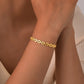 Drawn Cable Bracelet [201 Stainless Steel,18K Gold Plated]