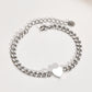 Heart Curb Chain Bracelet [201 Stainless Steel]