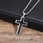 Classic Style Cross Pendant Necklace [304 Stainless Steel]