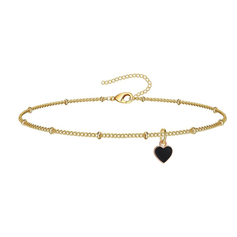 Heart Shape Chain Bracelet/Anklet [Stainless Steel]