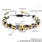 Ethnic Style Heart Shape Tiger Stone Bracelet [304 Stainless Steel]