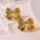 Bow Knot Ear Studs [304 Stainless Steel]