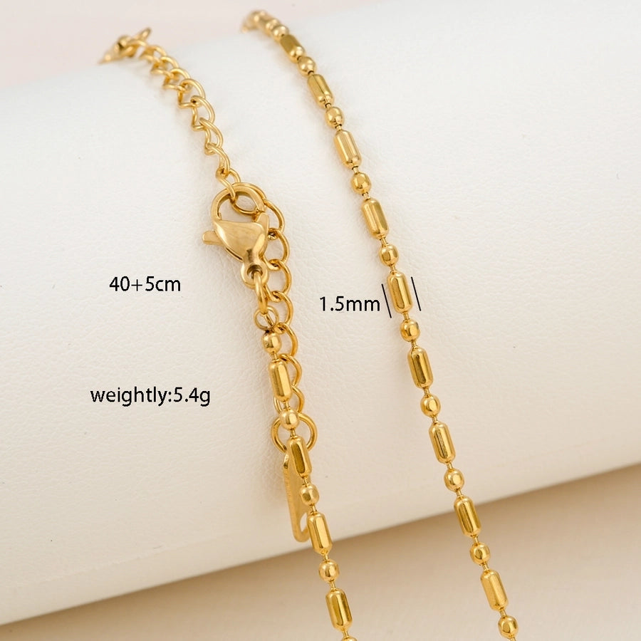 Chain Necklace [304 Stainless Steel,18K Gold Plated]