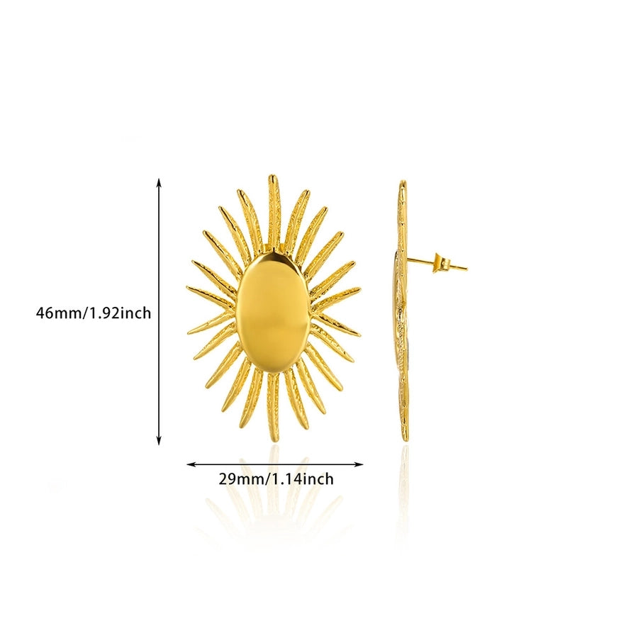 Sun Earrings [304 Stainless Steel]