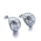 Boucles d'oreilles en surface rugueuses [304 en acier inoxydable, 18 carats plaqués en or]